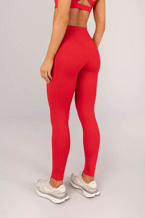 Calça Legging com Cós Transpassado e Bolsos (Rubi) | Ref: K4360-D