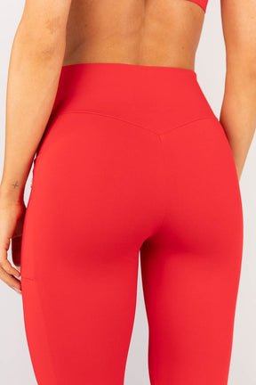 Calça Legging com Cós Transpassado e Bolsos (Rubi) | Ref: K4360-D