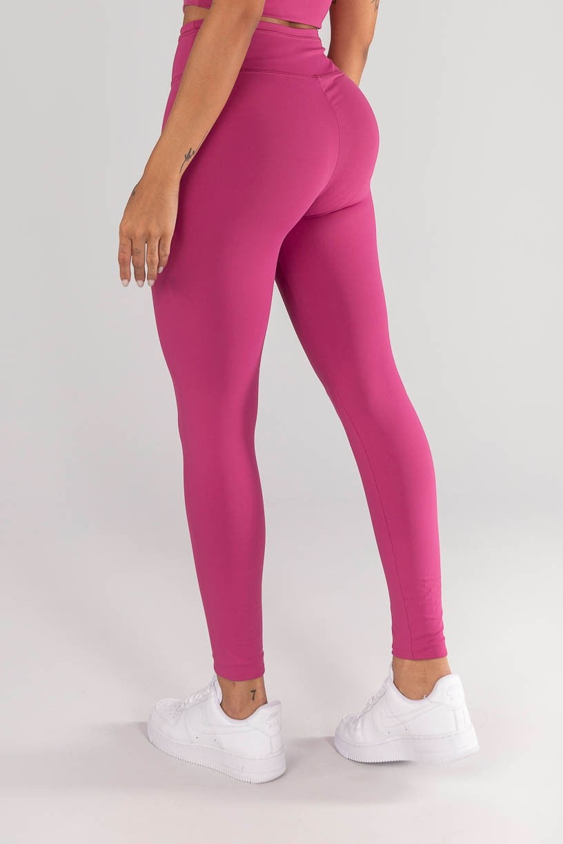 Calça Legging com Cobertura no Cós e na Vira (Sorbet) | Ref: K4321-D