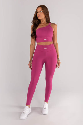 Calça Legging com Cobertura no Cós e na Vira (Sorbet) | Ref: K4321-D