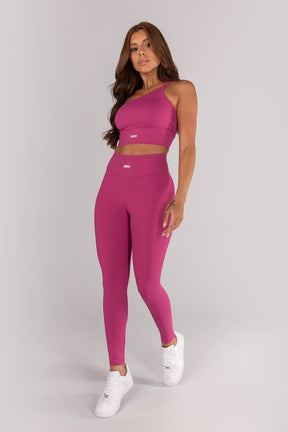 Calça Legging com Cobertura no Cós e na Vira (Sorbet) | Ref: K4321-D