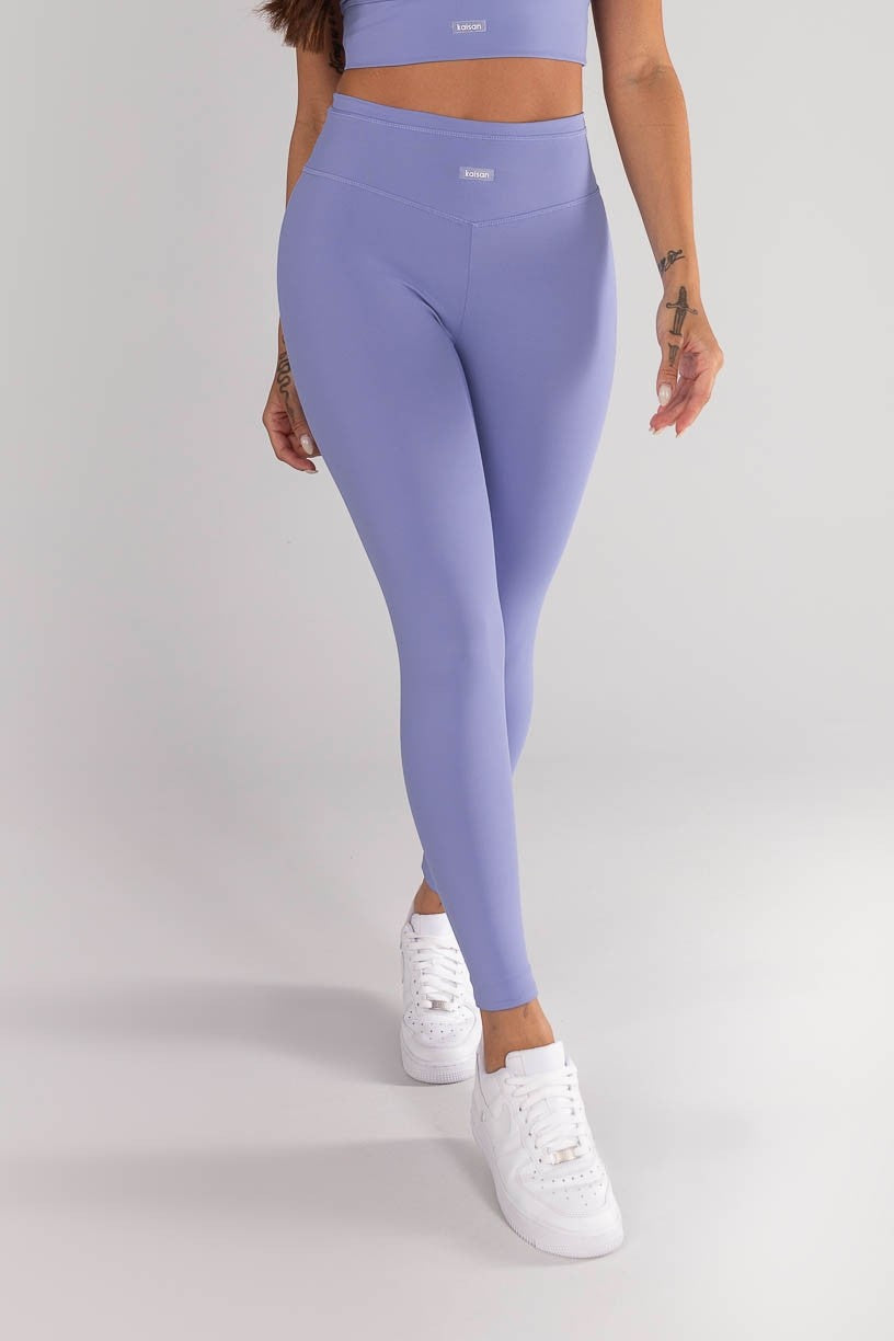 Calça Legging com Cobertura no Cós e na Vira (Lavanda) | Ref: K4321-E