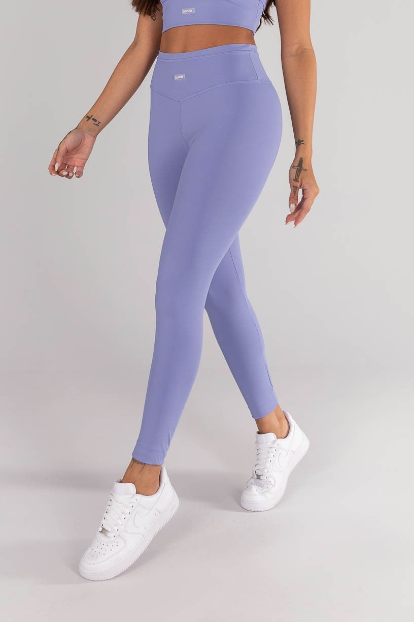 Calça Legging com Cobertura no Cós e na Vira (Lavanda) | Ref: K4321-E