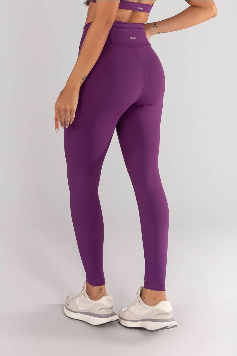 Calça Legging sem Gancho e Cobertura e Bolso no Cós (Ametista) | Ref: K4628-B