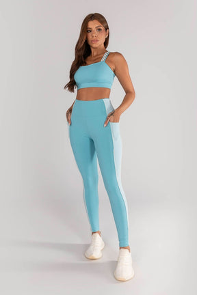 Calça Legging com Bolso e Vivos (Brisa / Glacial / Pérola) | Ref: K4636-B