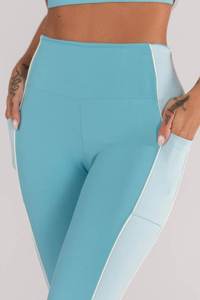 Calça Legging com Bolso e Vivos (Brisa / Glacial / Pérola) | Ref: K4636-B