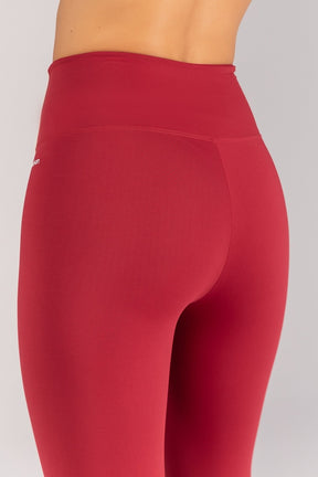 Calça Legging com Chapados (Vinho / Vanilla) | Ref: K4355-F