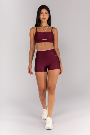 Top Strappy com Abertura no Cós (Vinho / Rose) | Ref: K4370-C