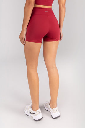 Short com Vivos na Lateral e Recortes (Vinho / Champagne) | Ref: K4678-C