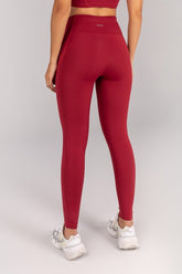 Calça Legging sem Gancho com Bolso e Cobertura (Vinho) | Ref: K4680-A