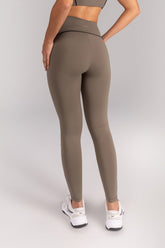 Calça Legging com Vivo e Viés Contrastante (Oliva / Preto) | Ref: K4683-B