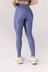 Calça Legging com Faixa Lateral (Azul / Off White) | Ref: K4092-B